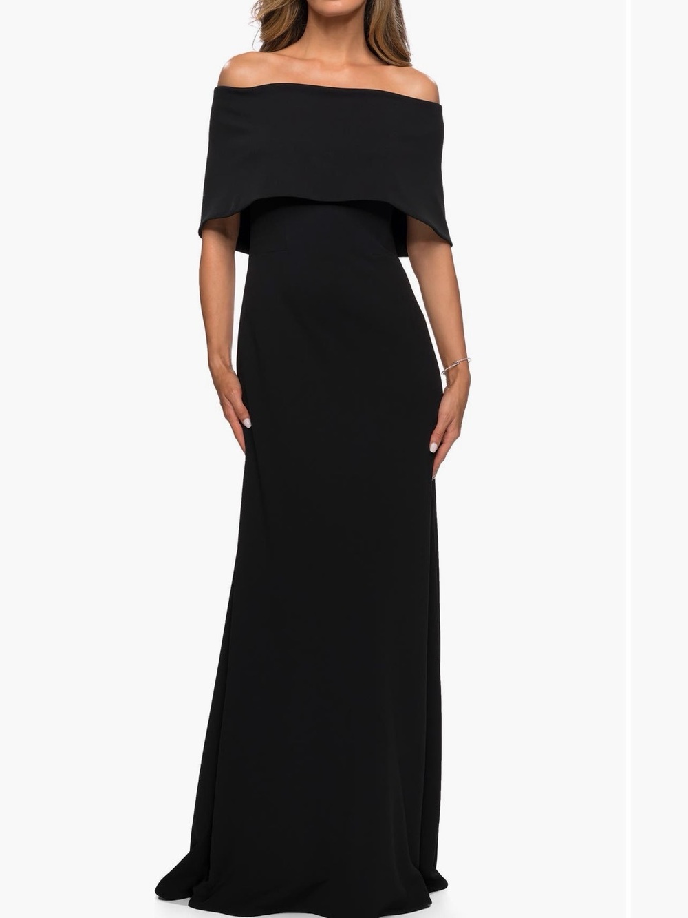 La Femme Black Off-the-Shoulder Formal Gown Size 20
